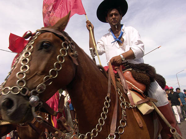 Obra del artista argentino Guillermo Jones - Fiesta al Gaucho Antonio Gil - fotografia Toma directa